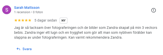 kundrecension från Google