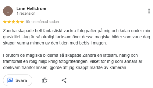 Text från en positiv kundrecesion